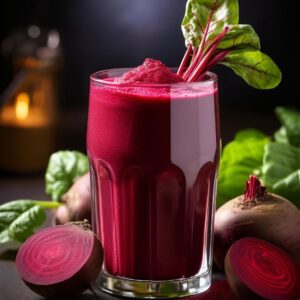 BATIDO FRESAS Y REMOLACHA