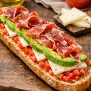 SERRANO, AGUACATE, MANCHEGO, TOMATE